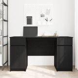 Desk Black oak Engineered wood 140 x 49 x 76 cm 3328508