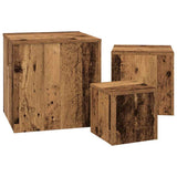 Side Tables 3 pcs Artisan Oak Engineered Wood 856677