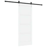 Sliding Door ORKDAL White 78 x 202 cm Solid Pine Wood 3333807
