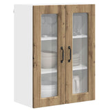 Wall Glass Cabinet PORTO Artisan Oak 60 x 31 x 80 cm 885444
