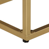 Sideboard Black and Gold 110x30x75 cm Solid Wood Mango 353912
