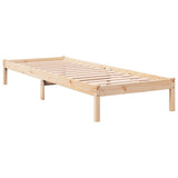 Extra Long Bed Frame without Mattress 90x220 cm Solid Wood Pine 852416