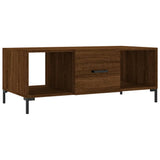 Coffee Table Brown Oak 102x50x40 cm Engineered Wood 829307