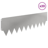 Lawn Edging 20 pcs metal 8008317