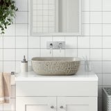 Countertop Basin Grey Rectangular 48x37,5x13,5 cm Ceramic 155096