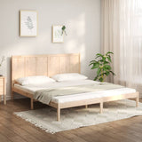 Bed Frame without Mattress 200x200 cm Solid Wood Pine 3105750
