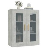 Hanging Wall Cabinet Concrete Grey 69.5x34x90 cm 812280