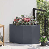 Corner Planter Anthracite 60 x 60 x 50 cm Steel 883663