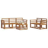 Outdoor Sofa Set 6 pcs Natural 3366007
