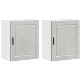 Kitchen Wall Cabinets 2 pcs Porto Concrete Grey Engineered Wood 854046
