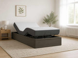 Electric Adjustable Bed Frame Grey 200 x 70 x 33.5 cm Steel 42037263