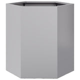 Garden Planter 2 pcs Hexagon 46x40x45 cm Galvanized Steel 851119