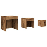 Nesting Tables 3 pcs Old Wood Engineered Wood 856686