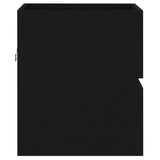 Sink Cabinet with Built-in Basin Black Engineered Wood 3071532