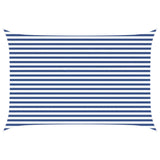 Sun Shade Sail Blue and White 4,5 x 3 m 100% Polyester Oxford 42031098