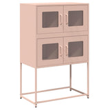 ZNTS Highboard Pink 68x39x107 cm Steel 853345