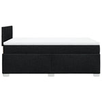 ZNTS Box Spring Bed with Mattress Black 120x200 cm Fabric 3285857