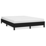Bed Frame without Mattress Black 135x190 cm Double Double Fabric 349826