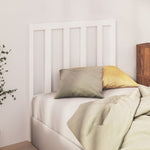 ZNTS Bed Headboard White 81x4x100 cm Solid Wood Pine 817716