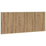 Bed Headboard Artisan Oak 200x1.5x80 cm Engineered Wood 856829