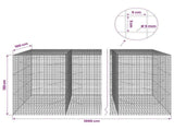Gabion with 5 mm Wire and 5x5 cm Mesh 1000x100x150 cm 3464390