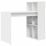 Desk with Shelf White 108 x 55 x 103.5 cm Engineered Wood 869458