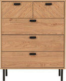 ZNTS Leon 3+2 Drawer Chest 100-102-179