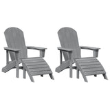 Garden Chair 2 pcs Light Grey 83 x 74 x 92 cm Polyethylene 3335845