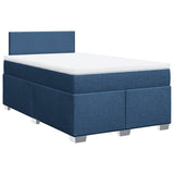 Box Spring Bed with Mattress Blue 120x200 cm Fabric 3285854