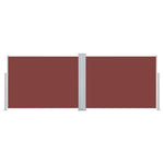 Retractable Side Awning Brown 120x1000 cm 48481