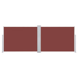 Retractable Side Awning Brown 120x1000 cm 48481