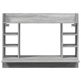 Wall-Mounted Desk Grey Sonoma 105x48x75 cm Engineered Wood 847973