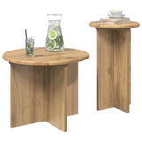 Side Table Set 2 pcs Artisan Oak 45 x 35 cm Engineered Wood 8001036