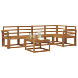Outdoor Sofa Set 6 pcs Natural Solid Acacia Wood 3366427