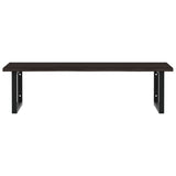 ZNTS Basin Shelf Wall Mounted Steel and Solid Wood Oak 3302661