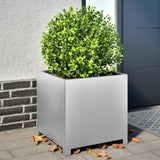 ZNTS Garden Planter 50x50x50 cm Galvanised Steel 851218