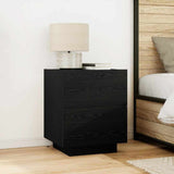 Bedside Cabinet 2 pcs Black Oak 45 x 40 x 55 cm Engineered Wood 863062