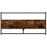 TV Cabinet Wall-mounted Smoked Oak 100.5x30x51 cm Engineered Wood 833460