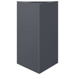 ZNTS Garden Planter Anthracite Triangular 50x43x75 cm Steel 851175