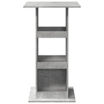 ZNTS Bar Table with Storage Concrete Grey 60x60x102 cm Engineered Wood 854331