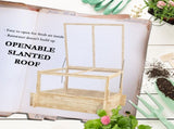 2-In-1 Wooden Greenhouse Planter Box - Natural T3398P320078