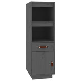Highboard Grey 34x40x108,5 cm Solid Wood Pine 820154