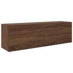 ZNTS Bathroom Wall Cabinet Brown Oak 100x25x30 cm Engineered Wood 860100