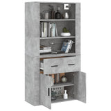 Highboard Concrete Grey Engineered Wood 3185379