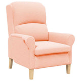 Armchair Pink 76 x 94 x 102 cm Sharpa Fabric 42009853
