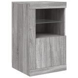 Sideboard with LED Lights Grey Sonoma 142,5x37x67 cm 3209070