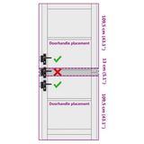 Interior Door ORKDAL Brown 83 x 232 cm Plywood 4102669