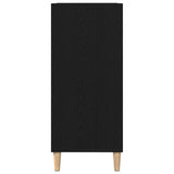 Record Cabinet Black Oak 84.5 x 38 x 89 cm Engineered Wood 862870