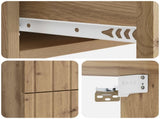 Wall-Mounted Bedside Cabinet 2 pcs Artisan Oak Engineered Wood 898314