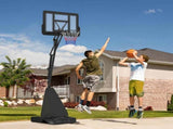 245-305cm Adjustable Basketball Hoop and Stand, with Wheels, Black T3398P349119